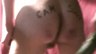 Homemade Gay Male Masturbation with Cucumber Anal Play and Dildo Deepthroat