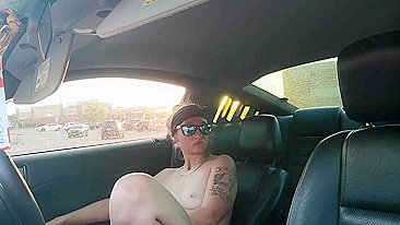 Homemade Car Sex with Dildos & Masturbation-Amateur Exhibition