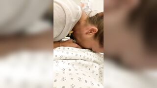 Homemade Hospital Blowjob Gone Wrong - Nurse Almost Caught Sucking Patient Dick