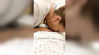 Homemade Hospital Blowjob Gone Wrong - Nurse Almost Caught Sucking Patient Dick