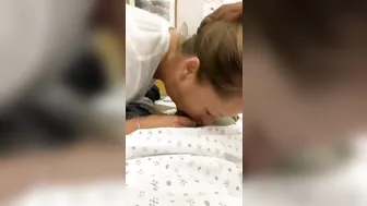 Homemade Hospital Blowjob Gone Wrong - Nurse Almost Caught Sucking Patient Dick