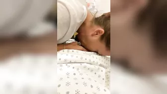 Homemade Hospital Blowjob Gone Wrong - Nurse Almost Caught Sucking Patient Dick