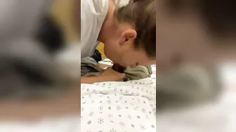 Homemade Hospital Blowjob Gone Wrong - Nurse Almost Caught Sucking Patient Dick