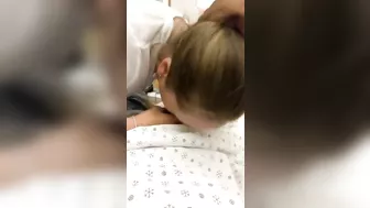 Homemade Hospital Blowjob Gone Wrong - Nurse Almost Caught Sucking Patient Dick