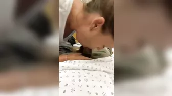 Homemade Hospital Blowjob Gone Wrong - Nurse Almost Caught Sucking Patient Dick