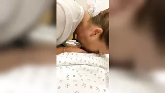 Homemade Hospital Blowjob Gone Wrong - Nurse Almost Caught Sucking Patient Dick
