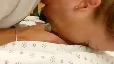 Homemade Hospital Blowjob Gone Wrong - Nurse Almost Caught Sucking Patient Dick