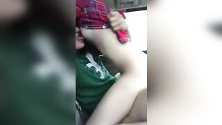 Homemade Car Sex with Cowgirl Girlfriend