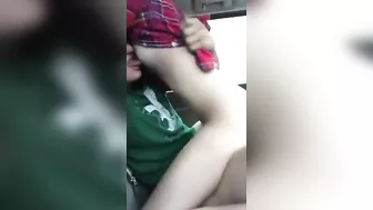 Homemade Car Sex with Cowgirl Girlfriend