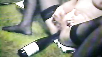 Homemade Sex with Lora Marie Wine Bottle