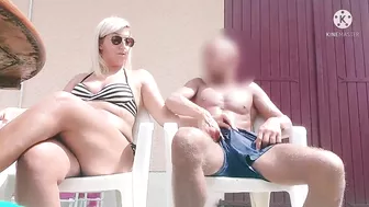 Homemade Sex with Chubby MILF Neighbor - Amateur BBW Handjob Cumshot