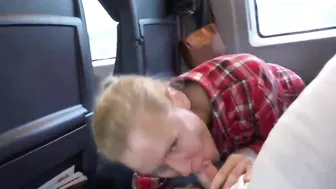 Homemade Blowjob with Cum Swallowed by Blonde Girlfriend