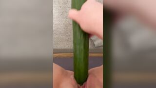 Homemade Masturbation with Amateur BBWs and Cucumbers