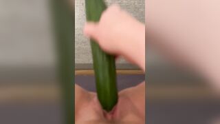 Homemade Masturbation with Amateur BBWs and Cucumbers