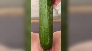 Homemade Masturbation with Amateur BBWs and Cucumbers