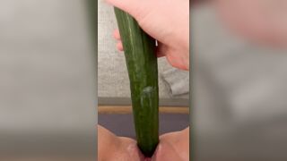 Homemade Masturbation with Amateur BBWs and Cucumbers