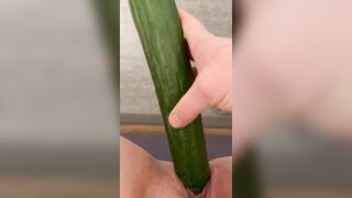 Homemade Masturbation with Amateur BBWs and Cucumbers