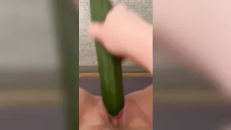 Homemade Masturbation with Amateur BBWs and Cucumbers