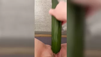 Homemade Masturbation with Amateur BBWs and Cucumbers