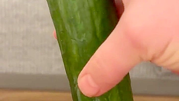 Homemade Masturbation with Amateur BBWs and Cucumbers