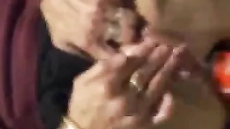 MILF Wife Anal Fisting with Big Bottle in Homemade Sex