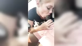 Amateur Blonde Gets Blowjob From Black Guy While Driving Homemade Interracial Sex