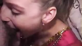 Uniformed Blonde Girlfriends' Homemade Sex with Big Dicks and Cumshots