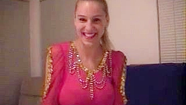 Uniformed Blonde Girlfriends' Homemade Sex with Big Dicks and Cumshots