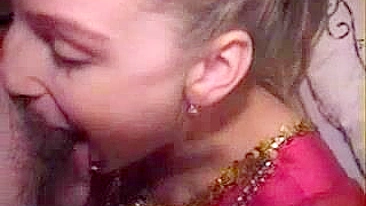 Uniformed Blonde Girlfriends' Homemade Sex with Big Dicks and Cumshots