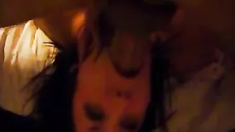 Homemade Rough Sex with Brunette Blowjobs, Gagging & Cumshots