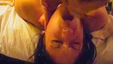 Homemade Rough Sex with Brunette Blowjobs, Gagging & Cumshots