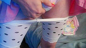 Homemade Fetish Sex with Diapers, Strapsons & Teddy Bears