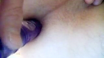 Homemade Anal Bisexual Amateur with Glass Dildo & Masturbation