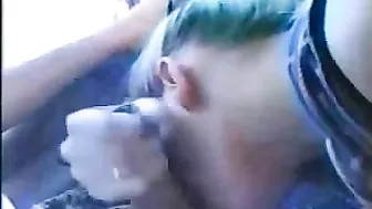 Wild Outdoor Blowjobs with Blonde Girlfriends in Public