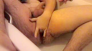 Homemade Bisexual Masturbation with Shampoo Bottle Anal Sex