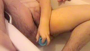 Homemade Bisexual Masturbation with Shampoo Bottle Anal Sex