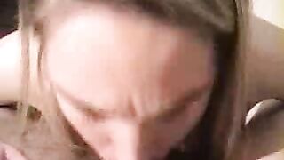 Homemade Swallowing Heaven with Big Tits & Blowjobs