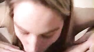 Homemade Swallowing Heaven with Big Tits & Blowjobs