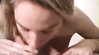 Homemade Swallowing Heaven with Big Tits & Blowjobs