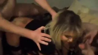 Amateur Gangbang Sluts in Boots - Homemade Foursome Porn