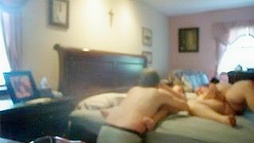 MILF Gangbang Threesome with Cuckold Hubby and Swinger Friends