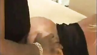 MILF Black Gangbang Threesome with BBC and Stockings