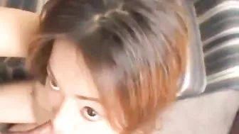 Asian Daisy Amateur Threesome with Big Cocks and Cum in Mouth