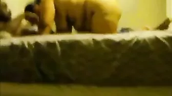 Interracial Gangbang with Fat Girl and Two Black Buddies