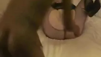 Interracial Gangbang with Fat BBW Wife and Cuckold Hubby