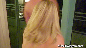 Wild MILF Orgy at Real Hotel Swinger Party