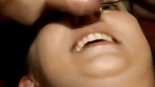 German MILF Wife Amateur Homemade Orgy with Big Tits and Glasses
