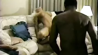 Interracial Threesome with Big Black Cocks and MILF Swingers
