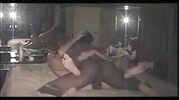 Interracial Cuckold Couple Homemade Threesome with BBC and MILF