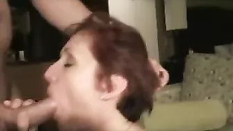Redhead Wife Threesome Facial Cumshot Swinger Amateur Blowjob MILF Homemade